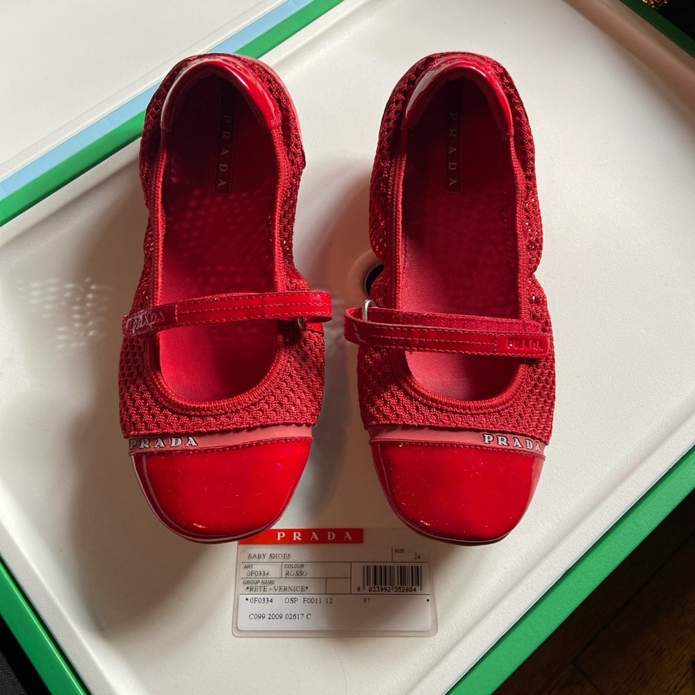 PRADA girls ballet shoes